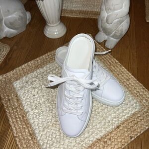 M. Gemi The Palestra Mule Women's White Sneakers